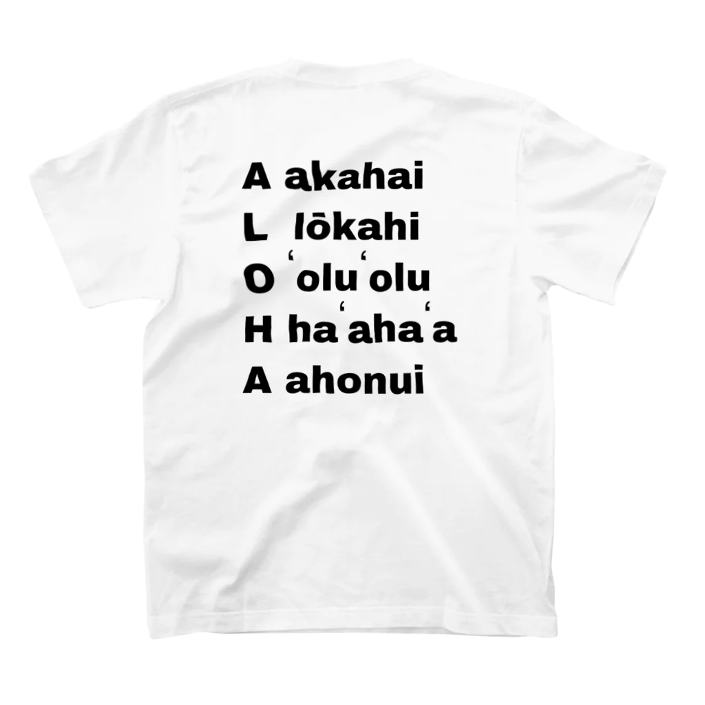 POSERのALOHA  SPIRIT TEE スタンダードTシャツの裏面