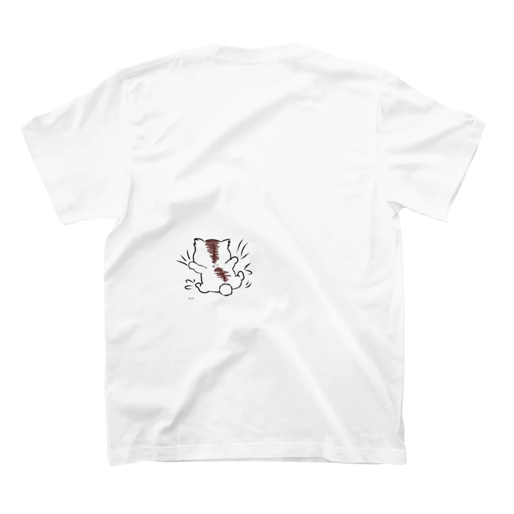 ねこふく本舗のクライミング スタンダードTシャツの裏面