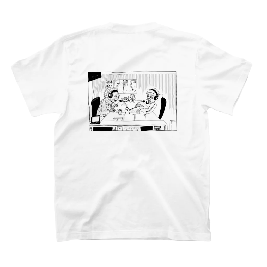 けんちゃまんぽいの枯れ草ばばあレディオ　Tshirt スタンダードTシャツの裏面