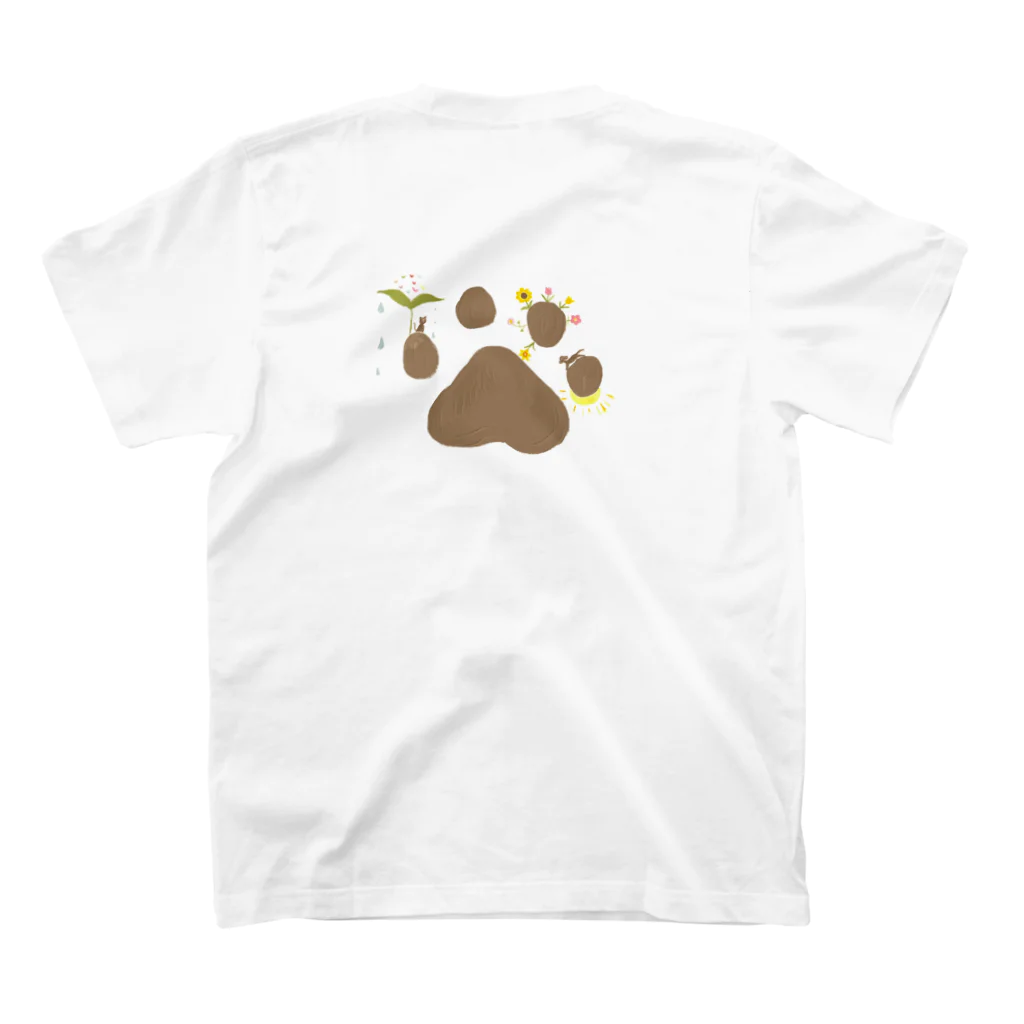 Ur my sunshine☀︎のPaw's paw 🐾 スタンダードTシャツの裏面