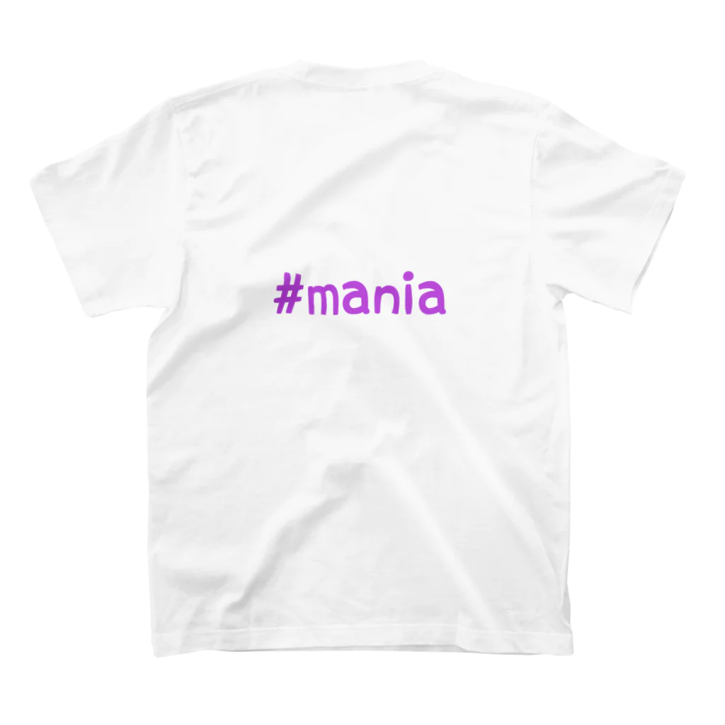 #maniaの#mania スタンダードTシャツの裏面