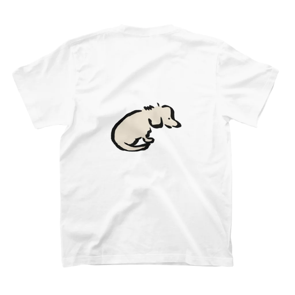 Leicamataの読む犬 スタンダードTシャツの裏面