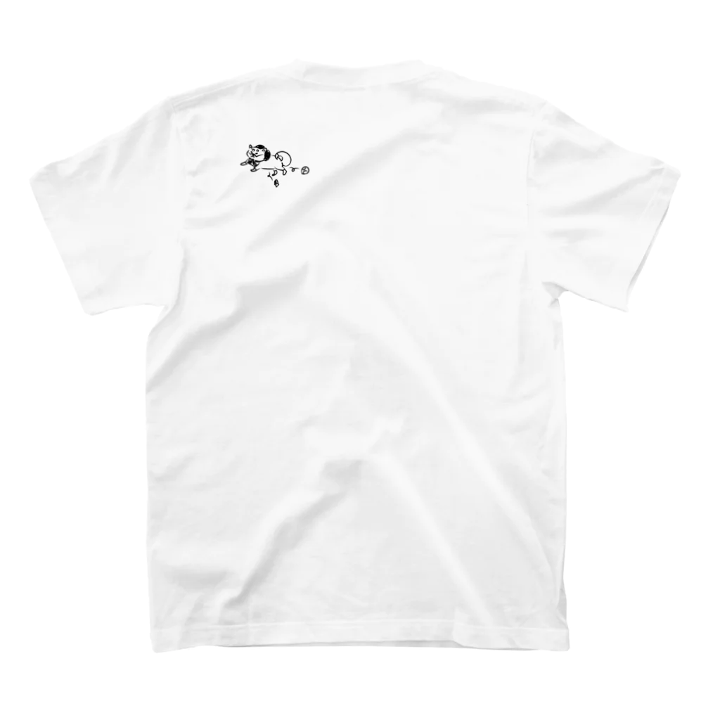 nicoroのたぬしば Regular Fit T-Shirtの裏面