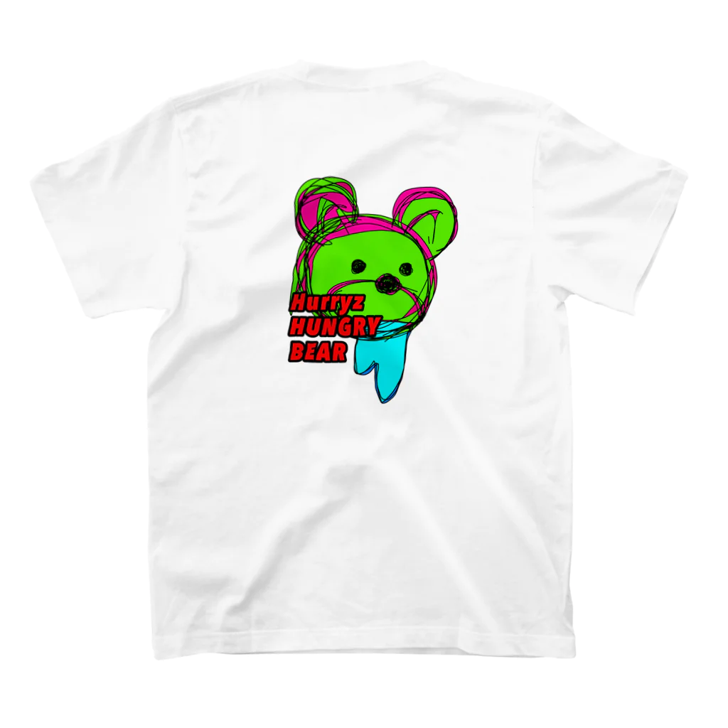 Hurryz HUNGRY BEARのHUNGRY BEAR 2 スタンダードTシャツの裏面