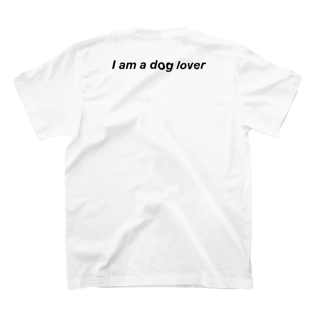 HUNDE und ICHの犬　スコティッシュ・テリア　シルエット Regular Fit T-Shirtの裏面