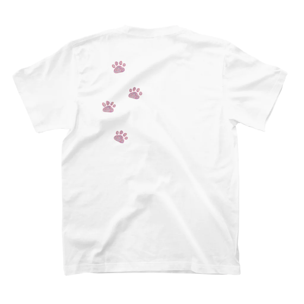 Peach and Jerryのまめお君（表裏プリント） Regular Fit T-Shirtの裏面