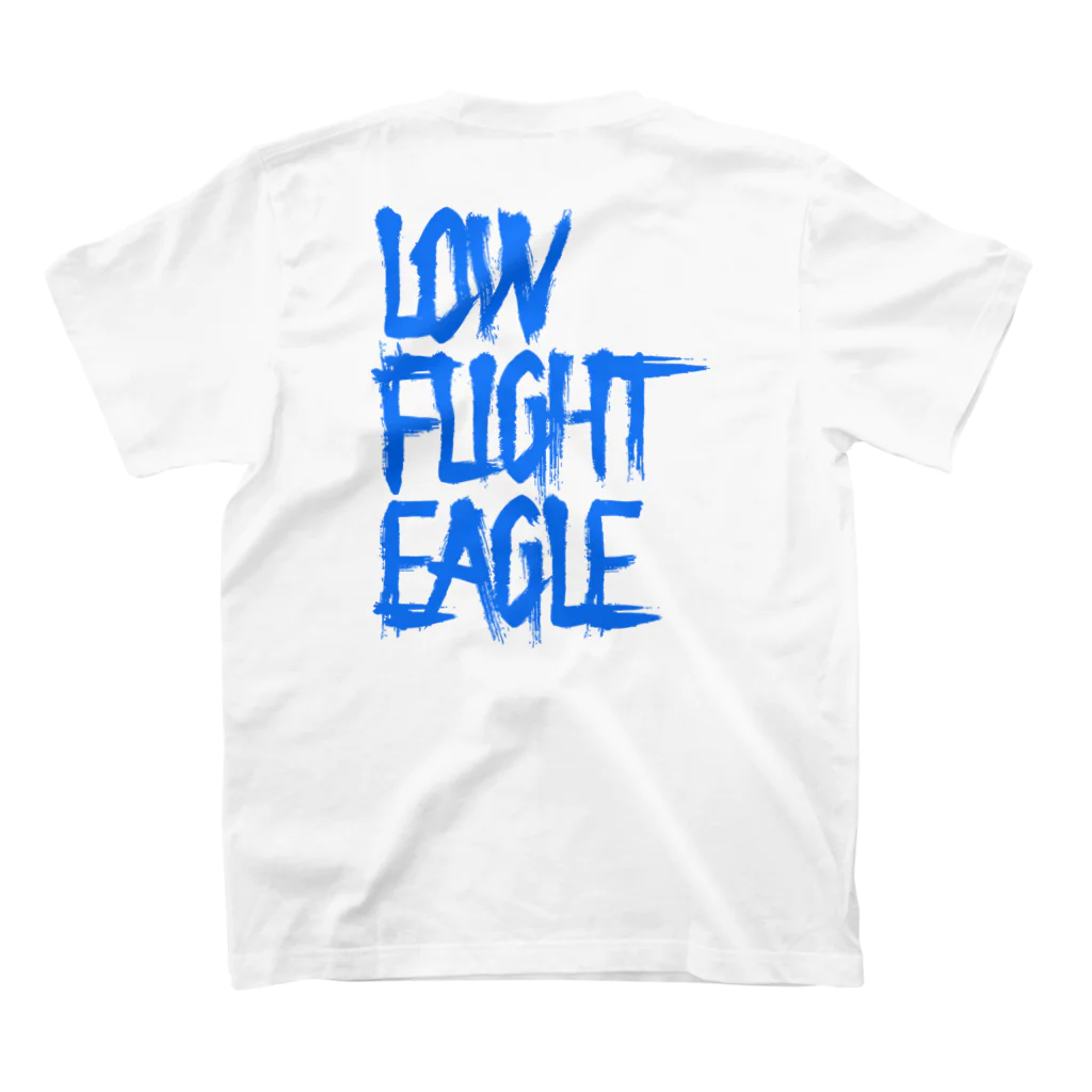 EGL online shopのLOW FLIGHT EAGLE 青ロゴ スタンダードTシャツの裏面