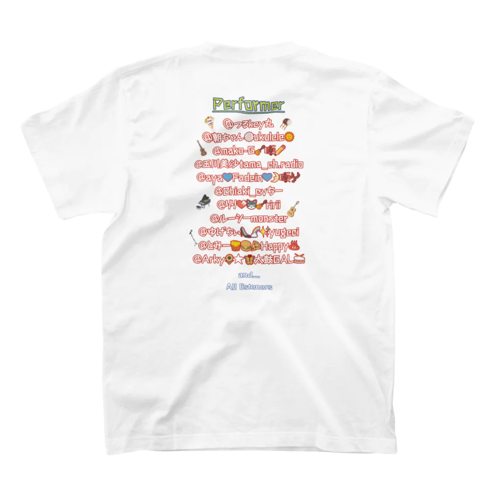 tamamisa_radioのつるフェス2021 オフィシャルTシャツ Regular Fit T-Shirtの裏面