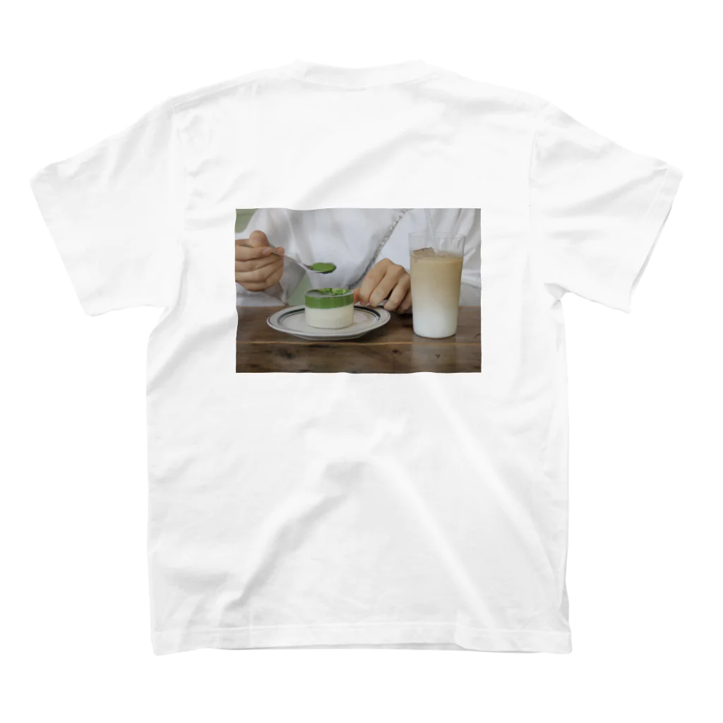 エリザベスゴリラのバックにはカフェがあるよ スタンダードTシャツの裏面