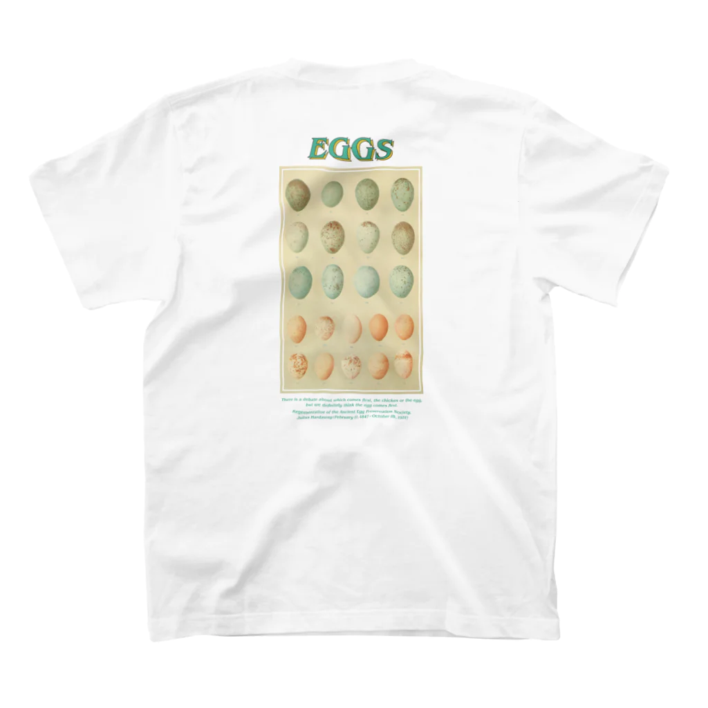 Parallel Imaginary Gift ShopのAncient Egg Protection Fund Regular Fit T-Shirtの裏面