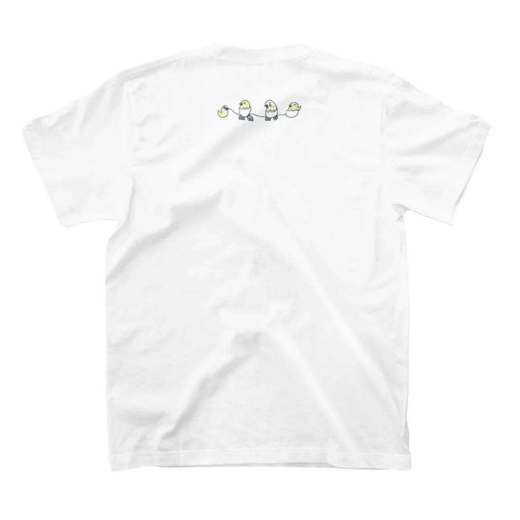 Icco-shopのIcco信者とピヨ子の日常【さんぽ】 Regular Fit T-Shirtの裏面