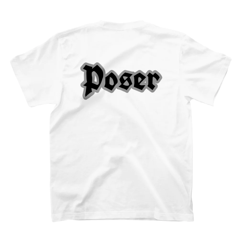 POSERのPOSER P スタンダードTシャツの裏面