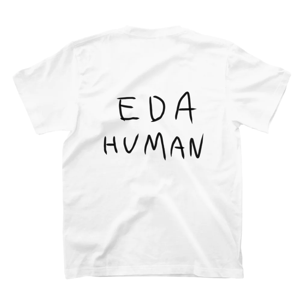 MUDAIのEDA HUMAN スタンダードTシャツの裏面