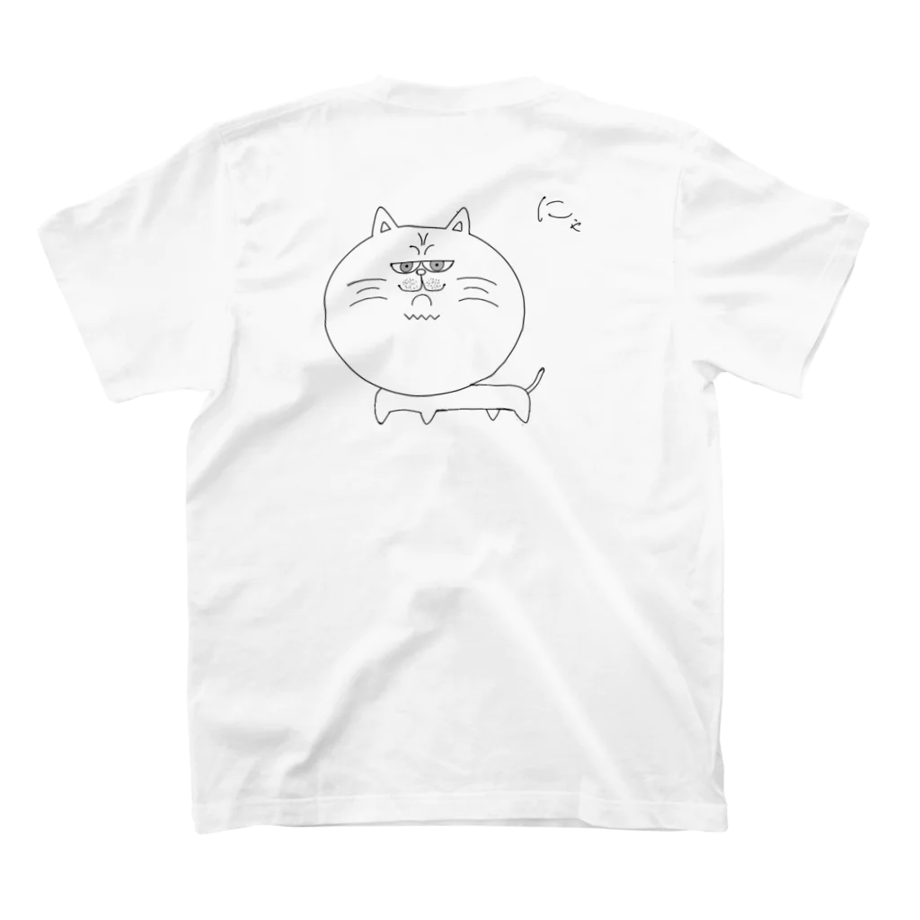 にゃんじろう　猫のエキゾのにゃんじろう スタンダードTシャツの裏面