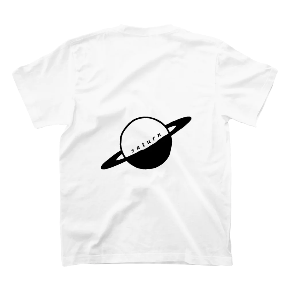 お猿さんのT-shirt saturn スタンダードTシャツの裏面