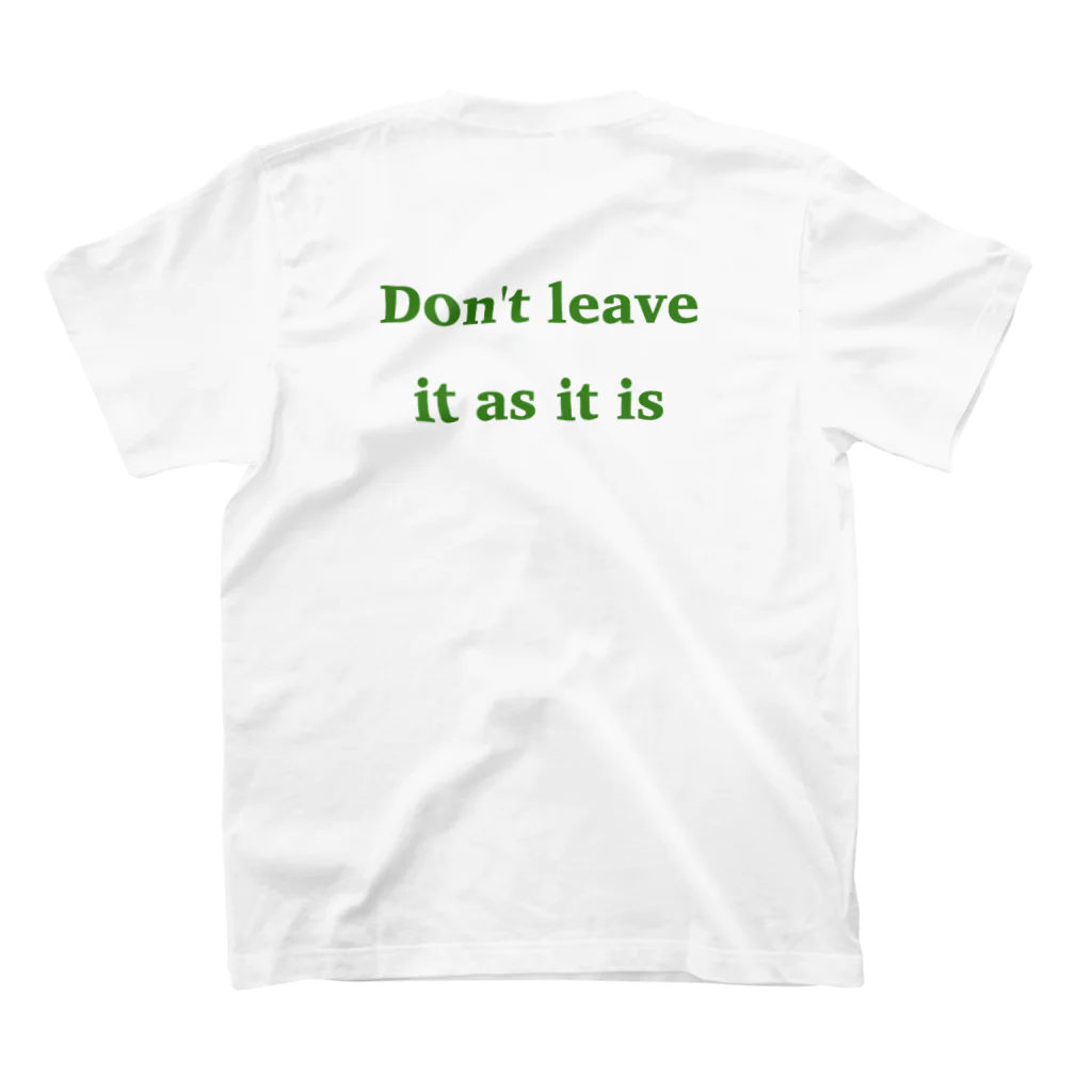 Don't leave it as it isのunhealthy スタンダードTシャツの裏面