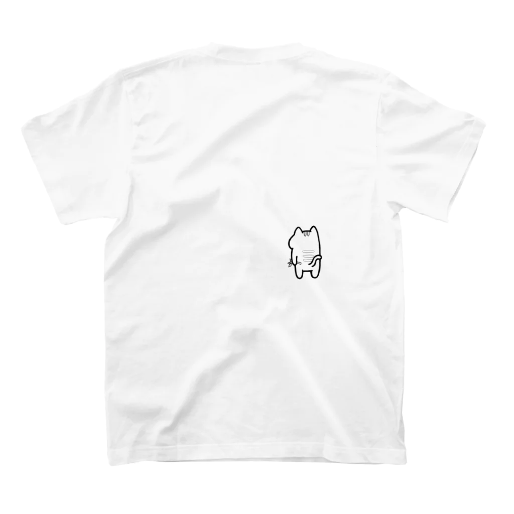 たけにゃんたちのグッズのたけにゃんアイテム① Regular Fit T-Shirtの裏面