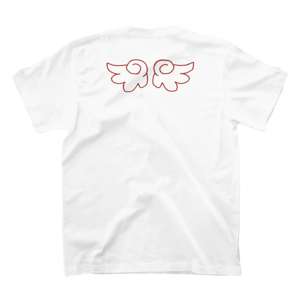 Ama_chanの温もりの天使 Regular Fit T-Shirtの裏面