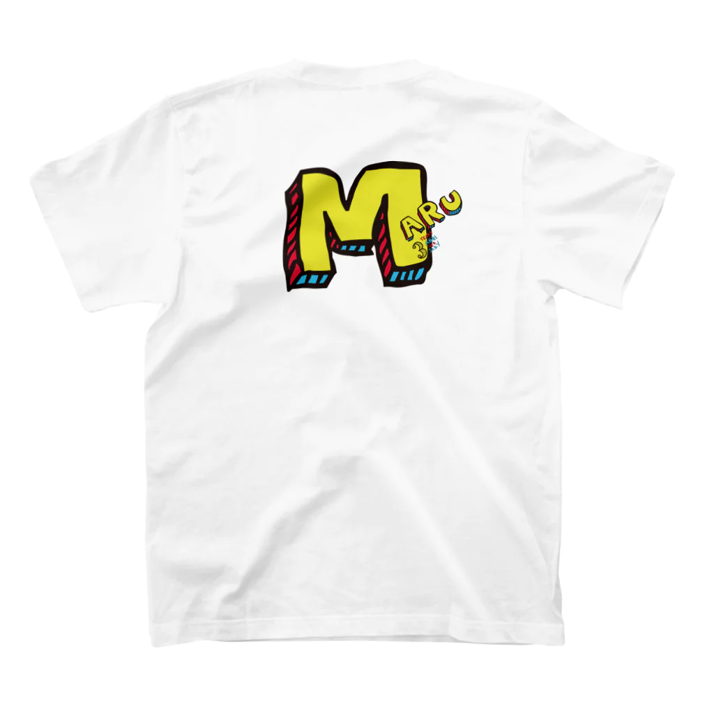 maruyaMAX(丸山真弘)のLIVE×BAR〇 3rd Anniversary Tシャツ デザイン③ スタンダードTシャツの裏面