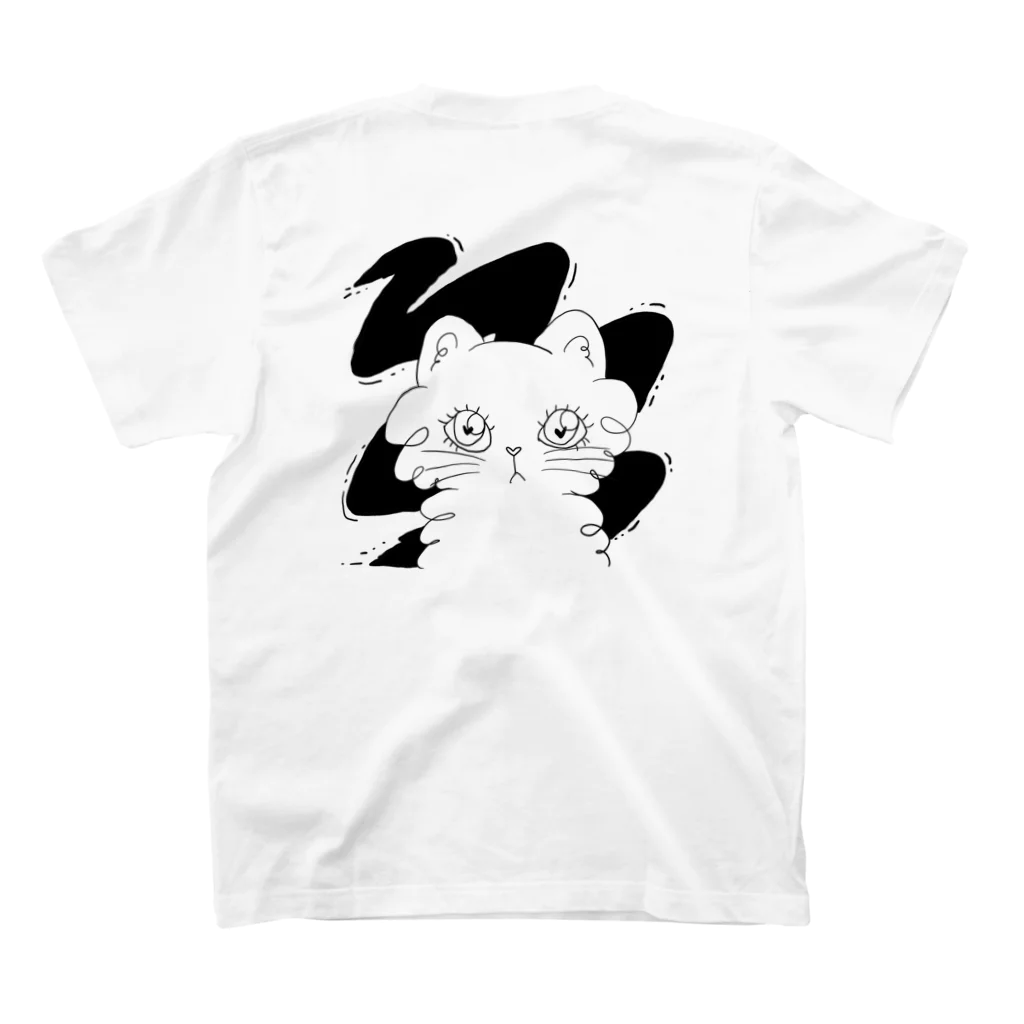 Lilly & Jeffersonのふわふわ猫ちゃん スタンダードTシャツの裏面