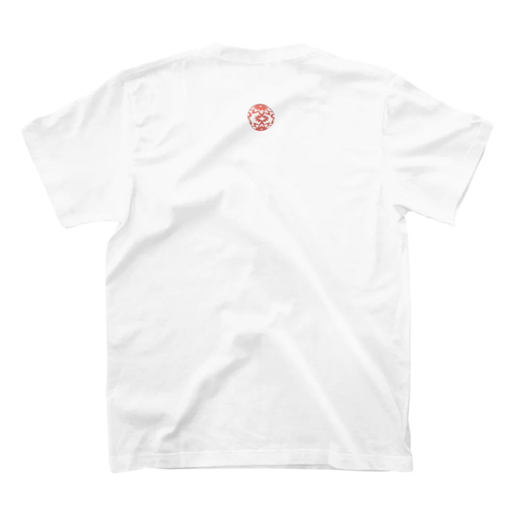 Amiの狐の赤太鼓橋-狛狐弐- Regular Fit T-Shirtの裏面