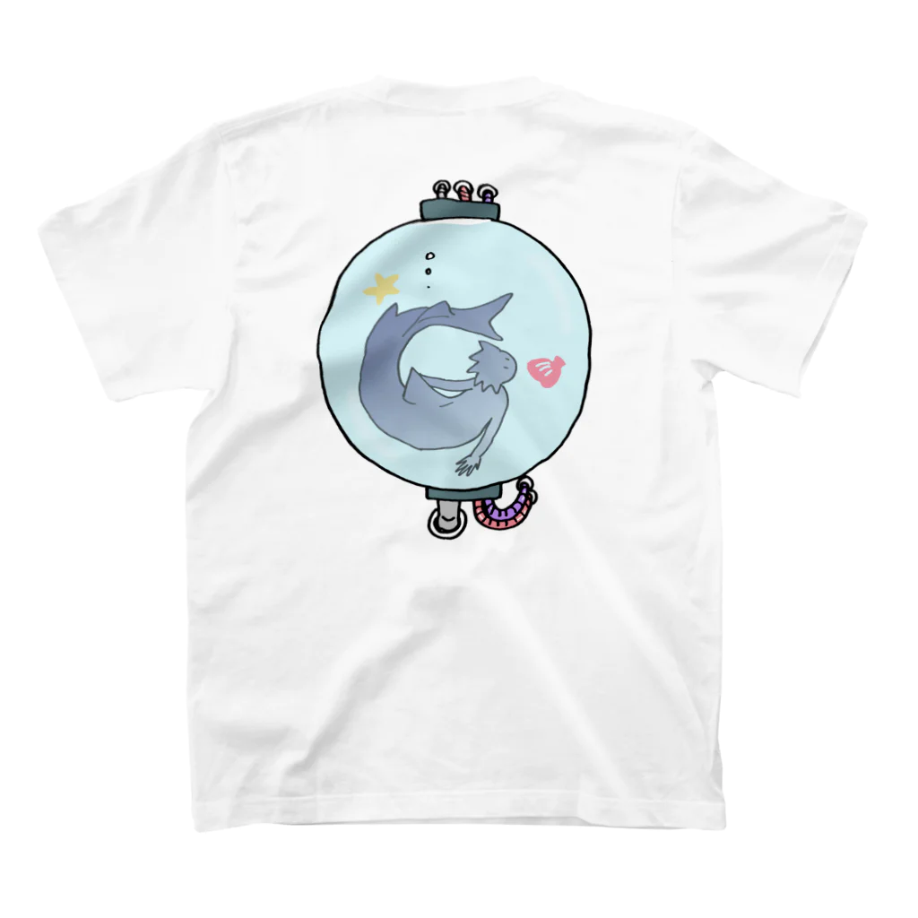 杜の魚のカプセル人魚（泳） Regular Fit T-Shirtの裏面