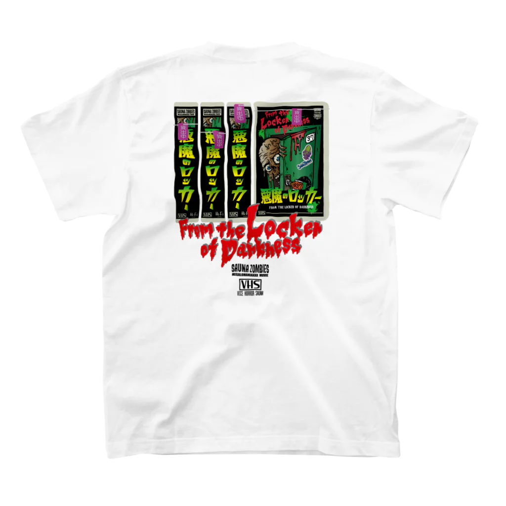 SAUNA ZOMBIESのSAUNA ZOMBIES - VHS T- スタンダードTシャツの裏面