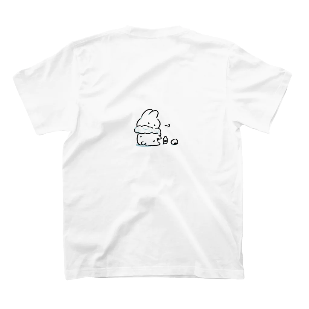 ちょこ🍙おにぎり販売中！のうさおに反復横跳び スタンダードTシャツの裏面