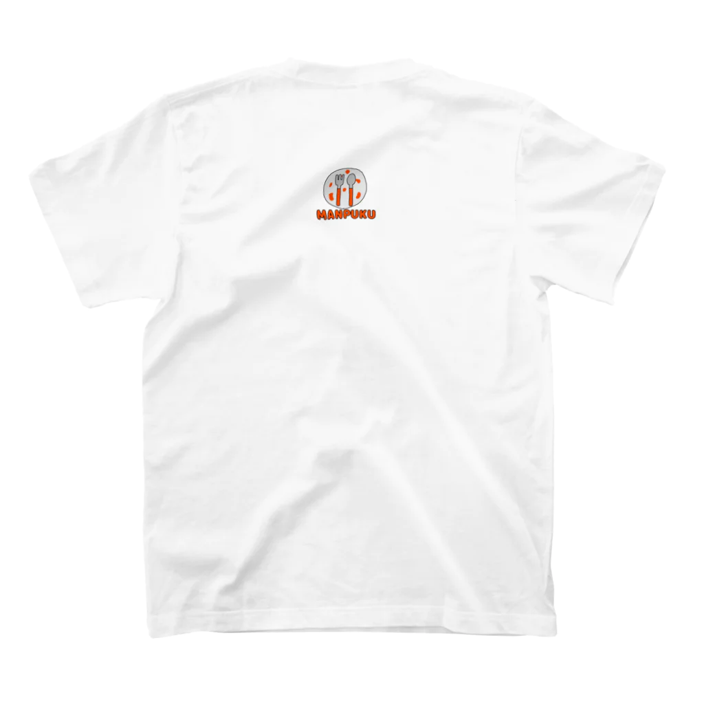 まんぷくユナイテッド 松下のパスタたいらげ Regular Fit T-Shirtの裏面