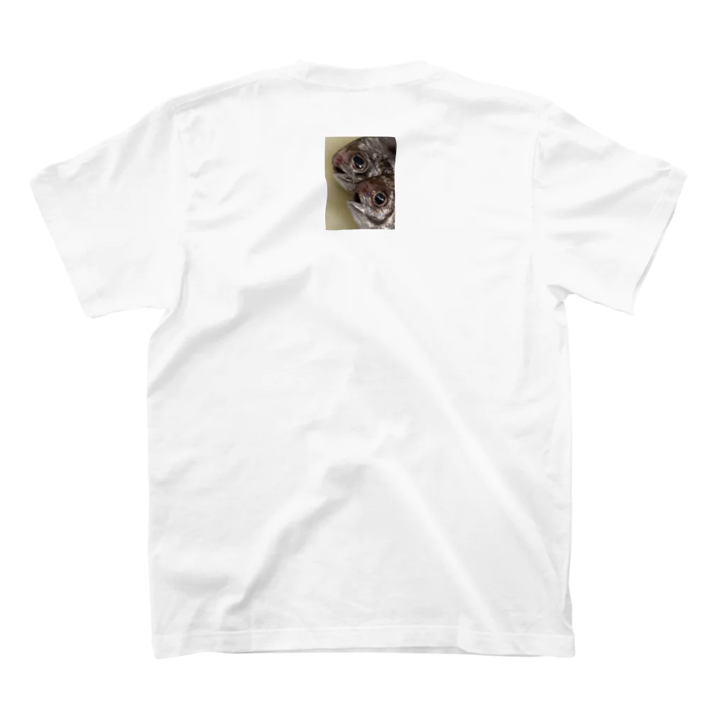 ウオヒレウロ子のエボダイ子供顔&ウオ肌 Regular Fit T-Shirtの裏面
