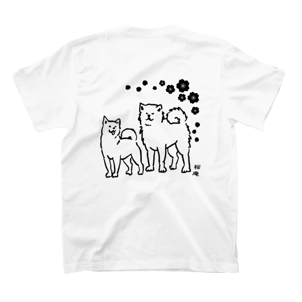 桜庵❀⁺｡のシャキッと秋柴🐶BK スタンダードTシャツの裏面