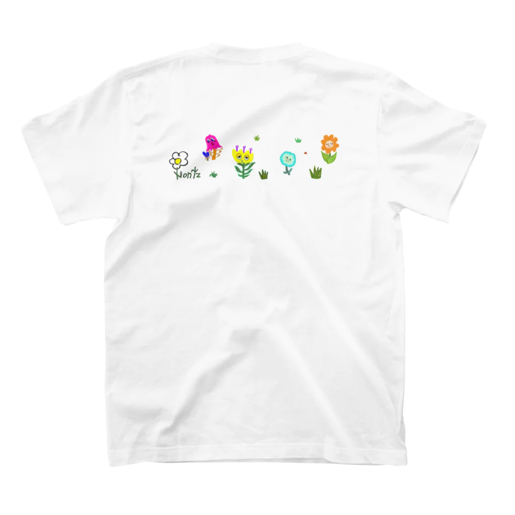 のんつ屋のお花を探して スタンダードTシャツの裏面