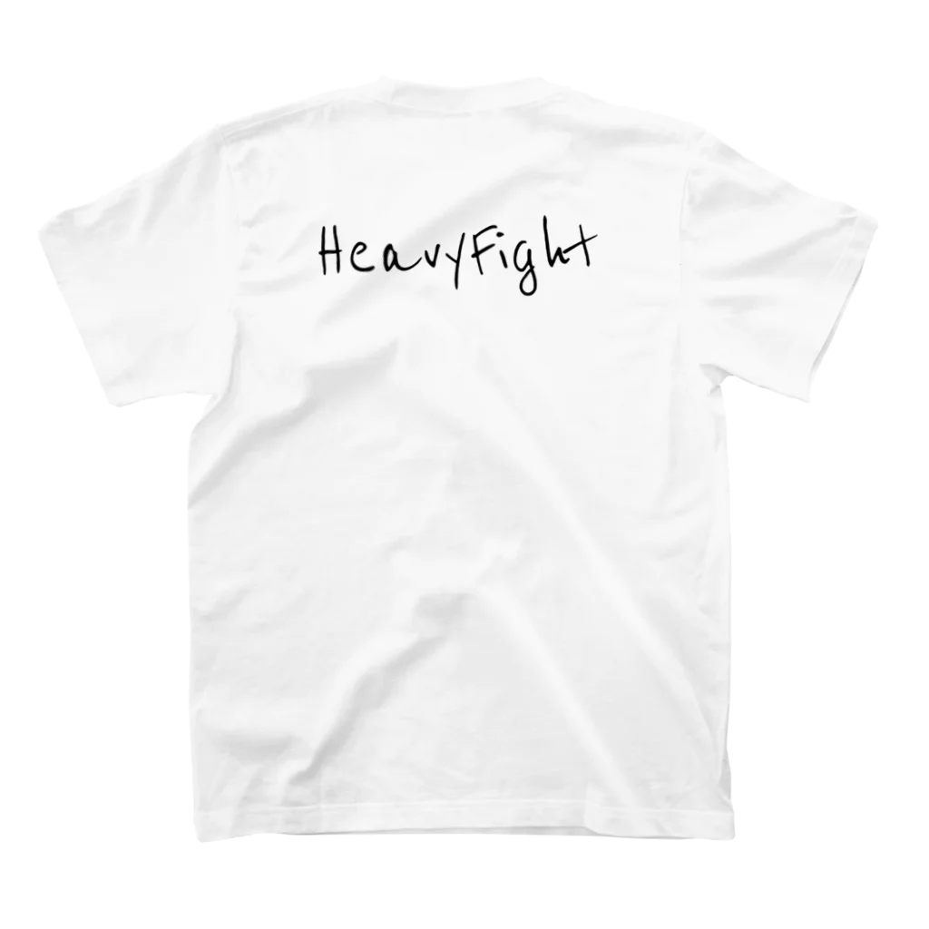 HFのHF バックロゴ　ブラック Regular Fit T-Shirtの裏面