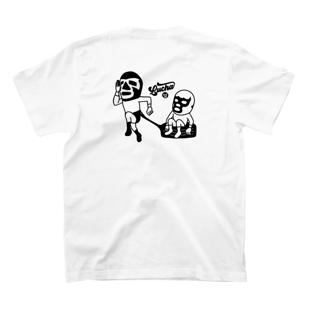 LUCHAの(バックプリント)LUCHA#106mono スタンダードTシャツの裏面