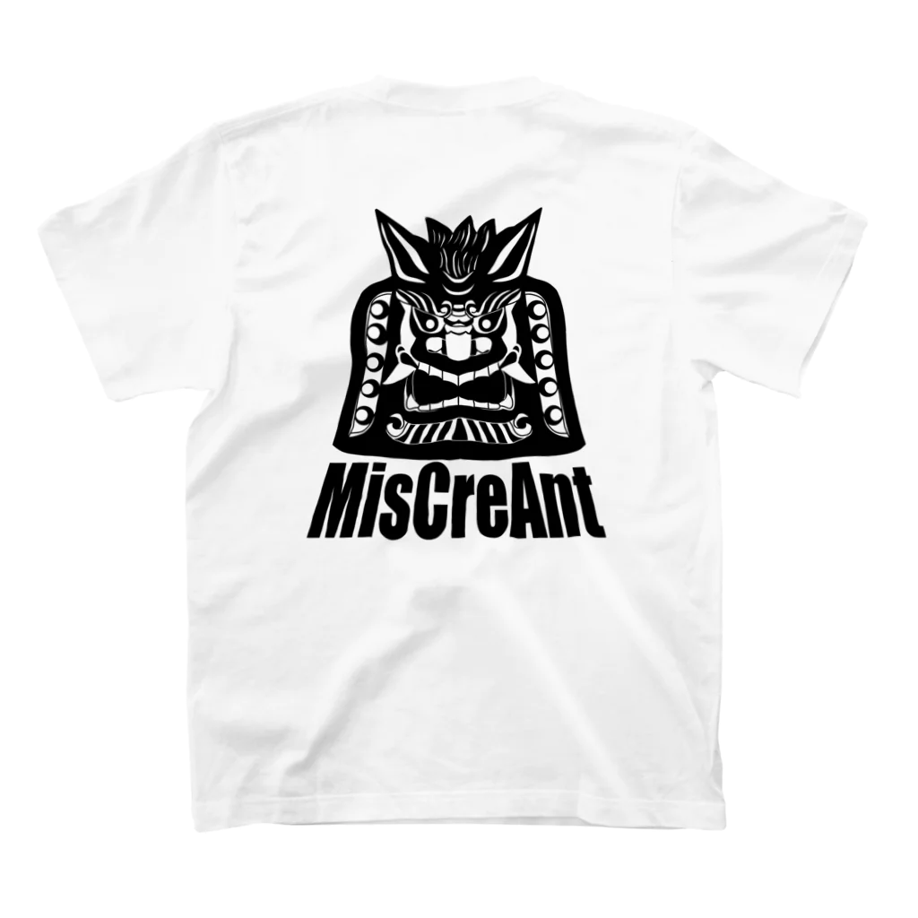 MisCreAntミスクリアントの鬼瓦 スタンダードTシャツの裏面