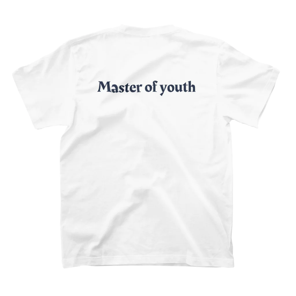 Master of youthのボーダーコリー スタンダードTシャツの裏面