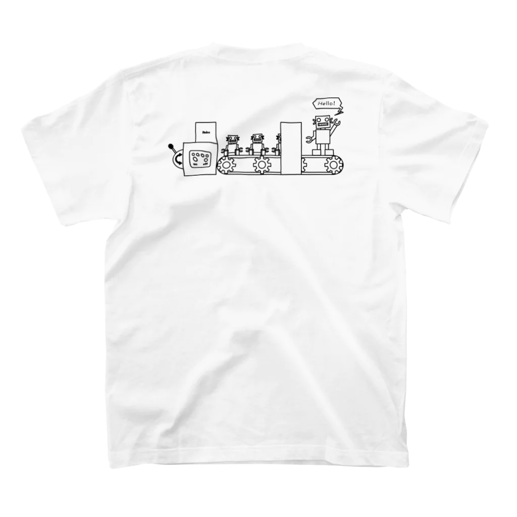 HARRIVERのお絵描き屋さんのrobot factory スタンダードTシャツの裏面