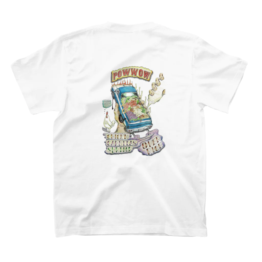 POW-WOW. chicken overriceのEL CAMINO FOOD PACK  スタンダードTシャツの裏面