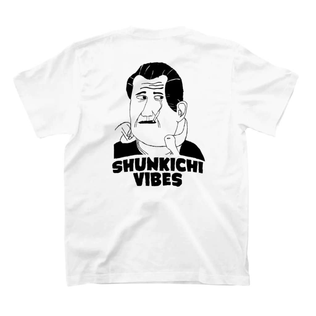 SHUNKICHI VIBESのシュンキチさん スタンダードTシャツの裏面