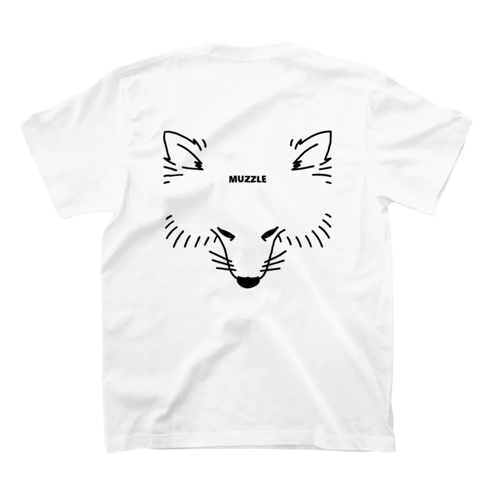 -White dog muzzle's shop-のWhite dog Muzzle collection スタンダードTシャツの裏面