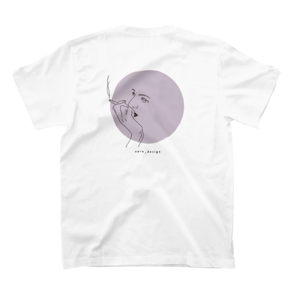 neru_designのtobacco_yokogao スタンダードTシャツの裏面