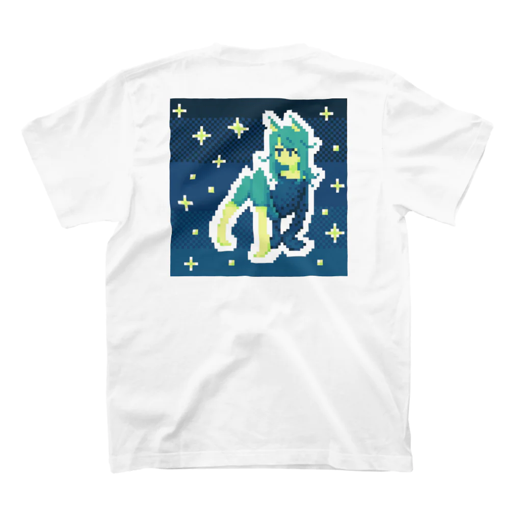 月ノ環ぐまの猫な夜 スタンダードTシャツの裏面