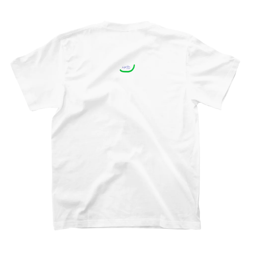 keivinoのハッピーなハト Regular Fit T-Shirtの裏面