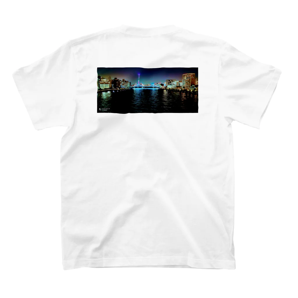 らんすけふぉとの絶景（永代橋） Regular Fit T-Shirtの裏面