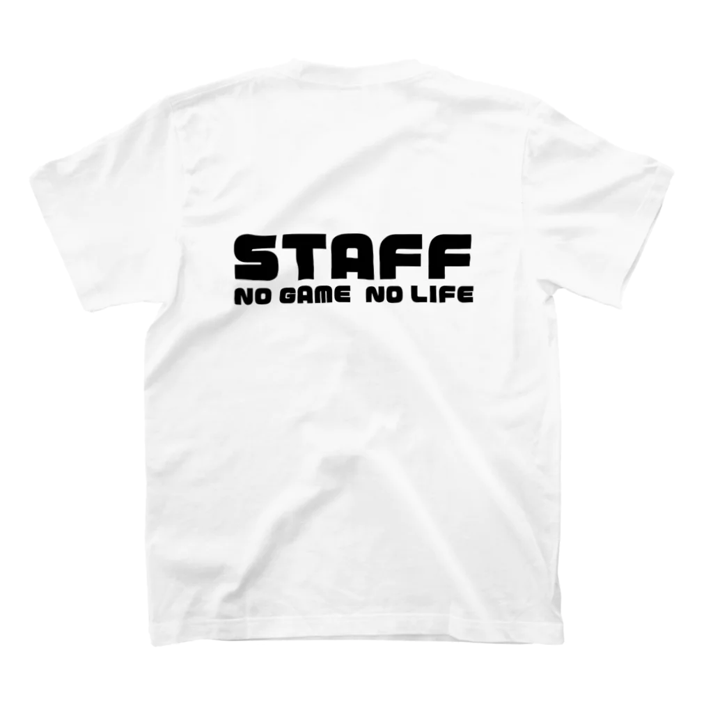 Starmine storeの【e_Starmine】STAFF NO GAME NO LIFE Black スタンダードTシャツの裏面