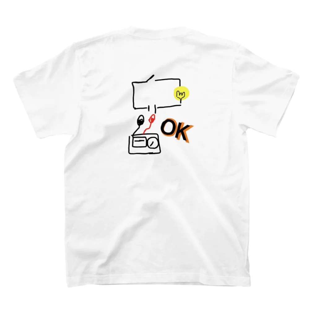 COKcの電球回路　テスターくん スタンダードTシャツの裏面