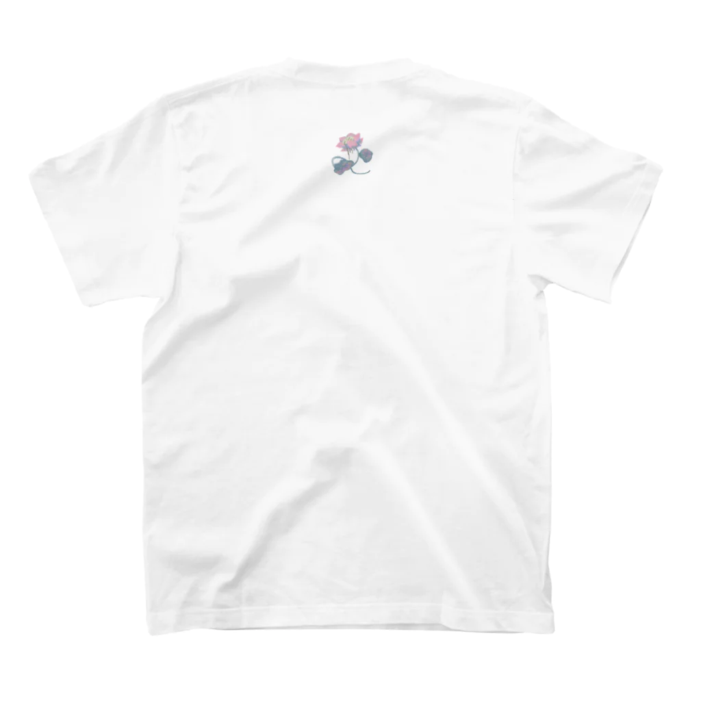 matsuo materialの8dot lotus スタンダードTシャツの裏面