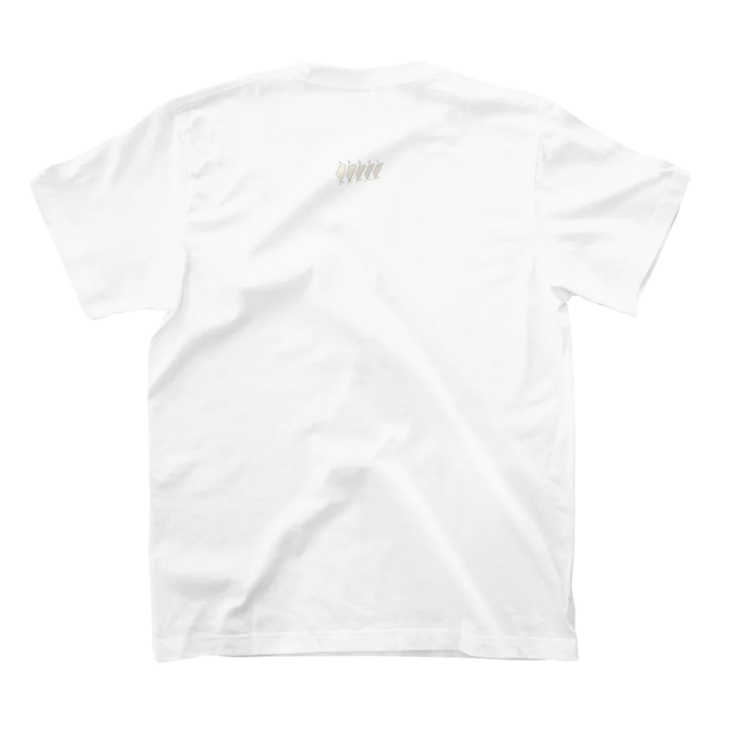 chiyuuの創作部屋のみやざきぎょーざ Regular Fit T-Shirtの裏面