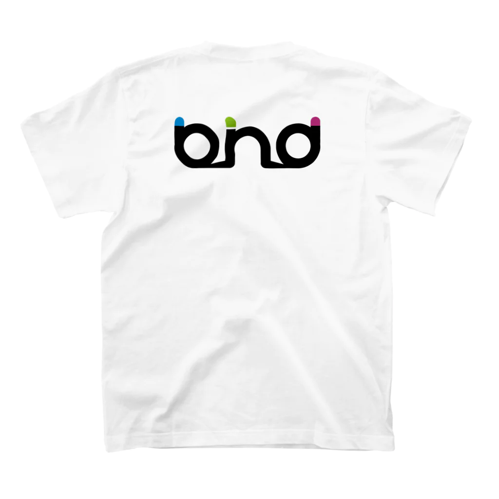 b.n.d [街中でもラグビーを！]バインドのbindマーク スタンダードTシャツの裏面