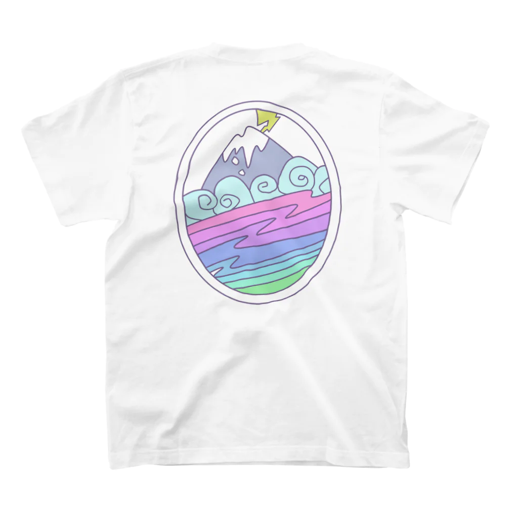 prinaのSKI blizzard rainbow スタンダードTシャツの裏面